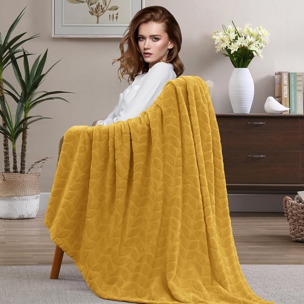 Walensee Fleece Throw Blanket Soft and Lightweight for Couch, Sofa