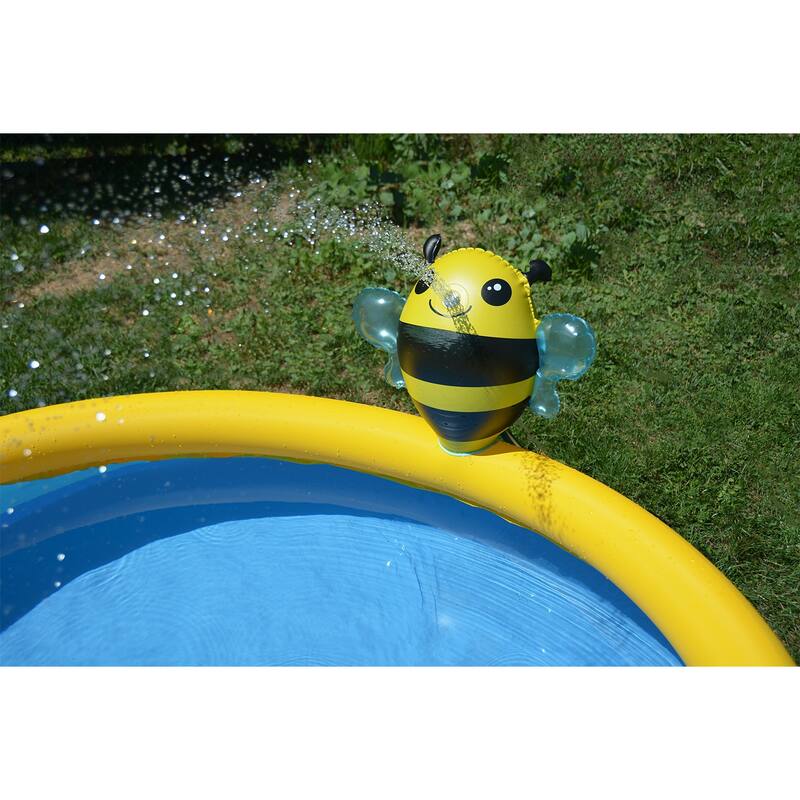 JLeisure 5' x 16.5" Bee Spray Inflatable Above Ground Kid Swimming Pool (2 Pack) - 26