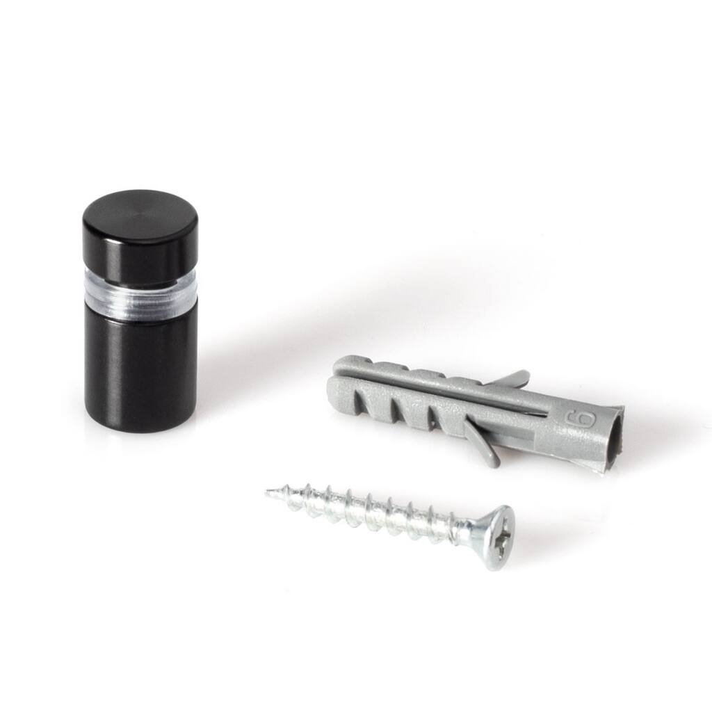 Sign Standoff 3/4" Diameter x 2" Barrel Length Polished Chrome Cone Topped Series Secure Fasten Standoff Pack of 2 by Outwater