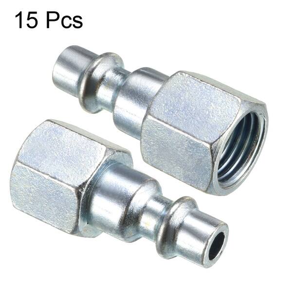 Industrial M Style Coupler with Zinc Plated for Quickly and Safely Disconnect Air Hose 1/4 NPT Thread and Body Size Quick Connect Air Fittings GS Tools 10 Pack Female Industrial Air Coupler Industrial M Style Coupler with Zinc Plated for Quickly and Safely Disconnect Air Hose 1/4 NPT Thread and Body Size Quick Connect Air Fittings GS Tools 10 Pack Female Industrial Air Coupler