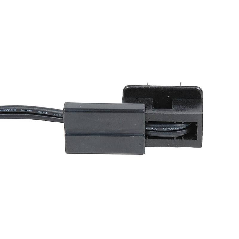 SPT-2 Male Plug, Snap On Vampire Plugs, Black, Polarized, 10 Amp, 25 Pack - Medium