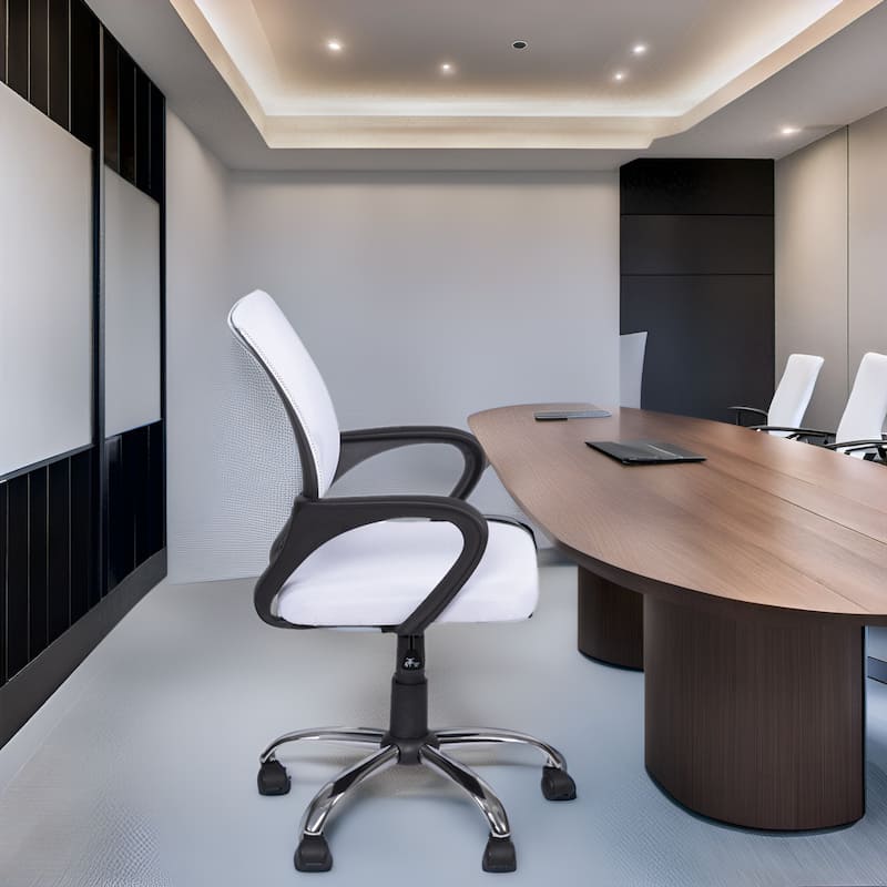 Ergonomic Breathable Mesh Office Chair – Adjustable Design with Lumbar Support and Enhanced Mobility with 360° Swivel Wheels