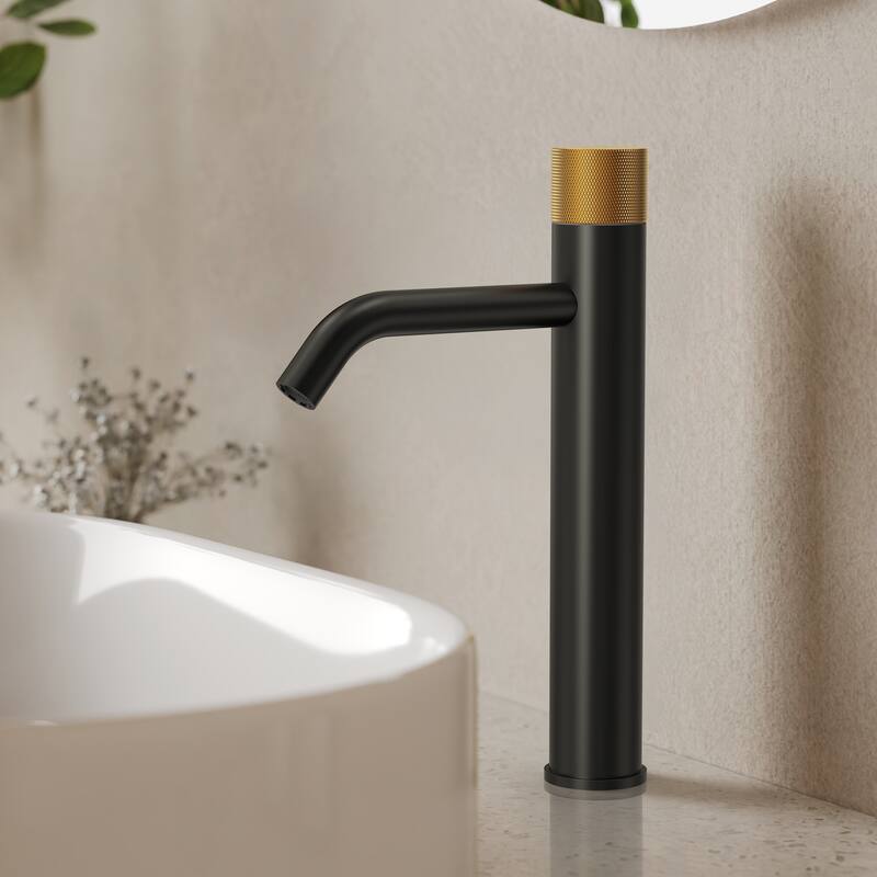 Modern Single Hole Bathroom Faucet,Deck Mount Sink Faucet