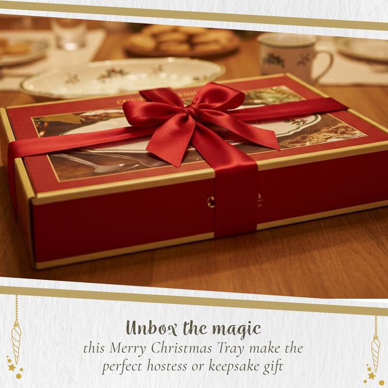 Spode Christmas Tree Merry Christmas Tray - 11" L