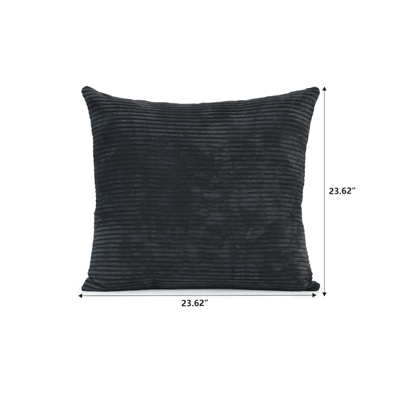 L-shaped Modular Sectional Sofa Corduroy Upholstered Couch with Chaise Ottoman and 3 pillows