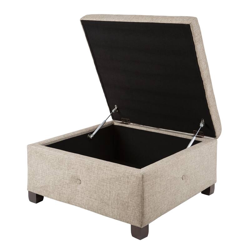 Madison Park Lucas Soft Close Storage Ottoman