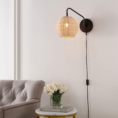 SAFAVIEH Lighting Grigory Wall Sconce (Set of 2) - 9" W x 15" D x 12" H