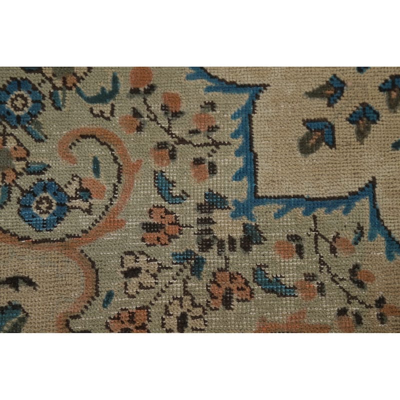 Tabriz Vintage Persian Area Rug Handmade Oriental Wool Carpet - 8'2" x 11'3"