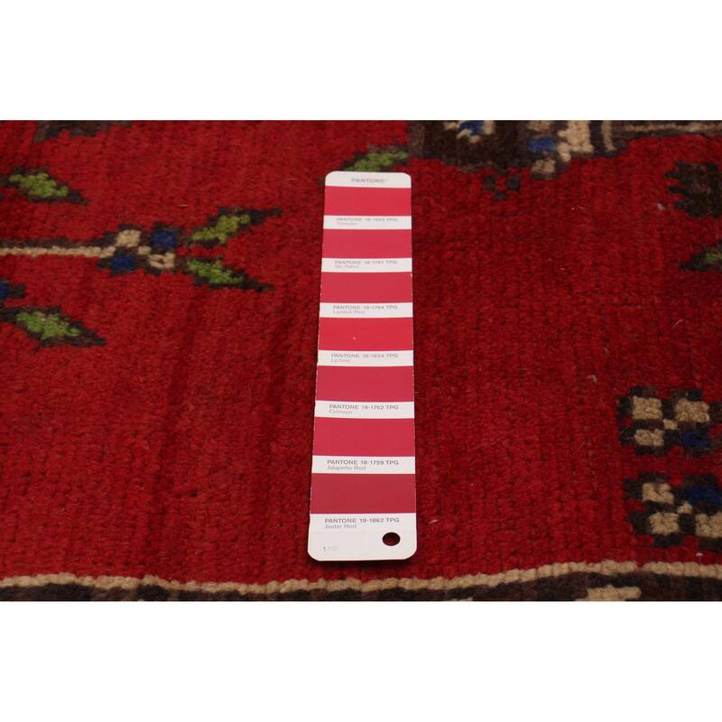 ECARPETGALLERY Hand-knotted Konya Anatolian Red Wool Rug - 4'10 x 9'5