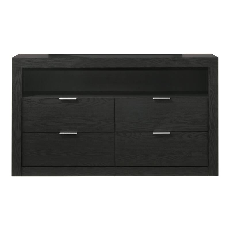 Furniture of America Merro Modern 4-Piece Solid Wood Bedroom Set