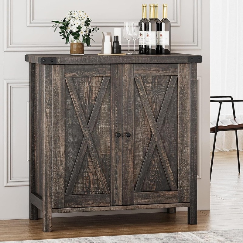 Buffet Cabinet Farmhouse Storage Cabinet with Doors and Shelves