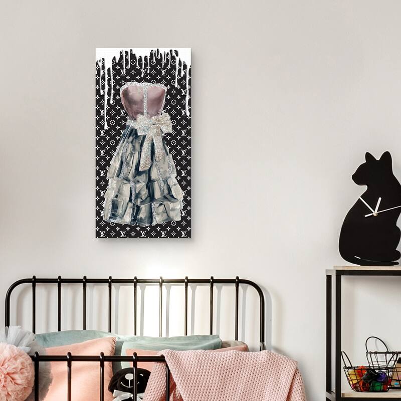 Dress in Mauve Canvas Art Print