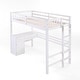 preview thumbnail 6 of 11, SogesSleep Twin Over Twin Loft Bed With Built-In-Desk