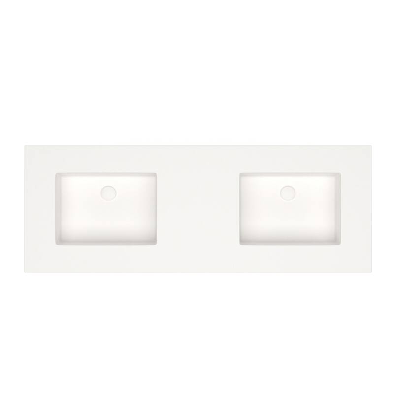 Serenity Solid-Surface Bathroom Vanity Top with Sink