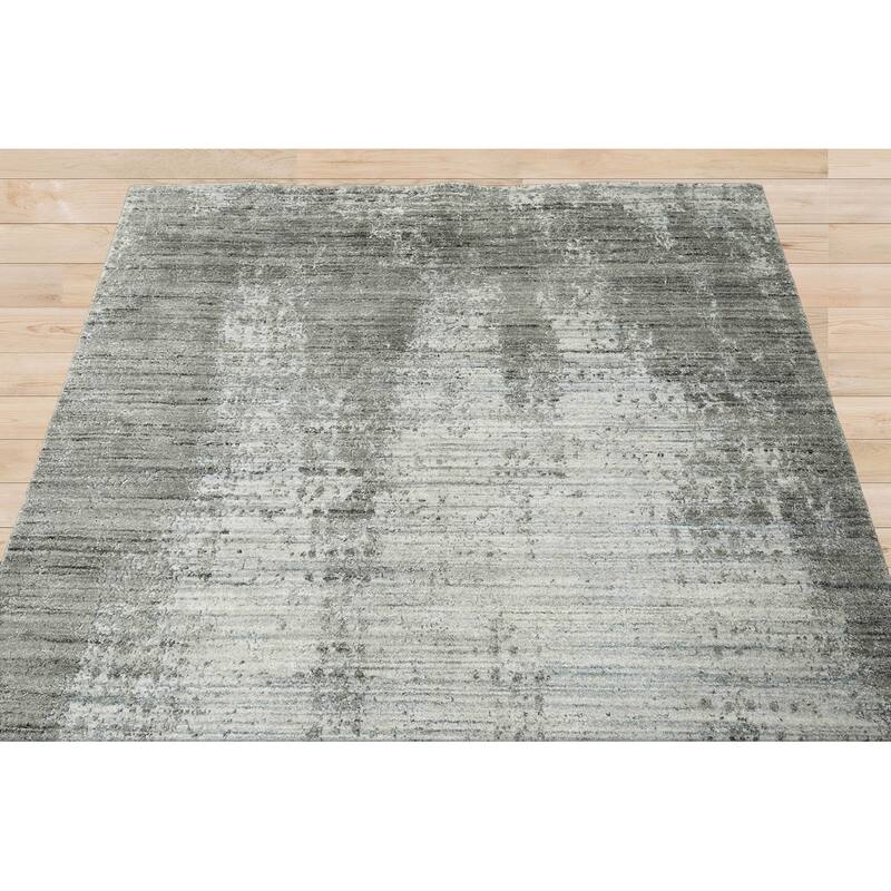 Hand Knotted 100% Wool Modern & Contemporary Oriental Area Rug Gray - 5' 1'' x 7' 10''