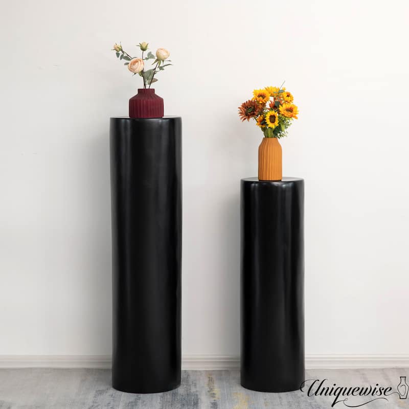 Fiberglass Pillar Column Stand -Photography Props - Stylish Cylinder Shape Versatile Pedestal, Living Room, or Dining Room Decor