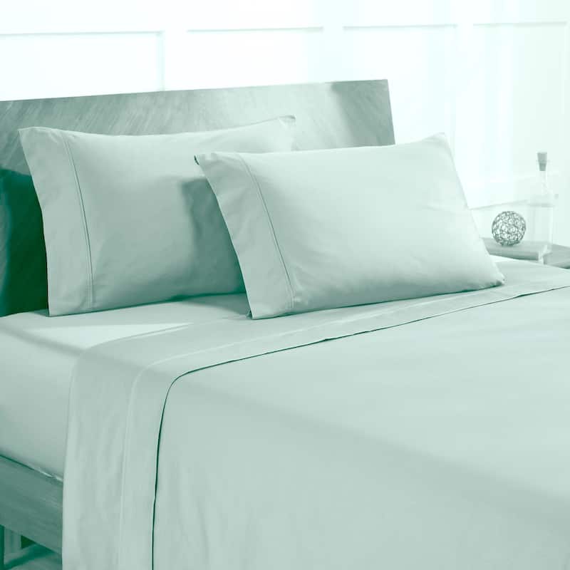 Modern Threads 400 Thread Count 100 Percent Egyptian Cotton 4-Piece Sheet Set - Full - Celery