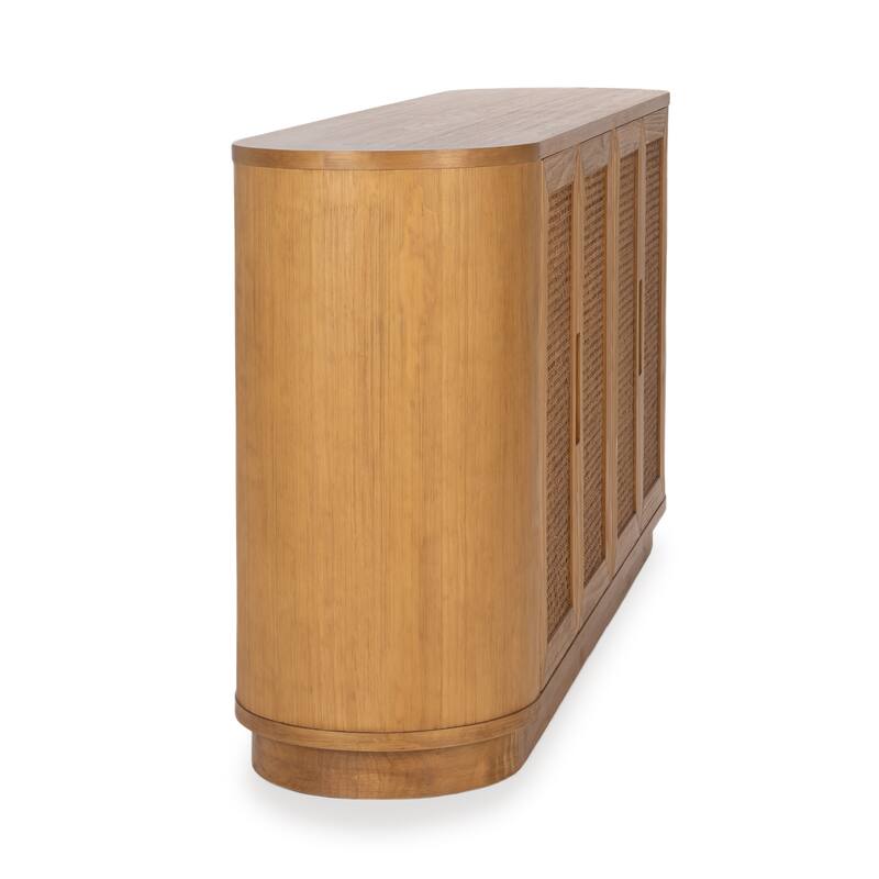 Adelheid Pine Wood Sideboard Buffet by Kosas Home