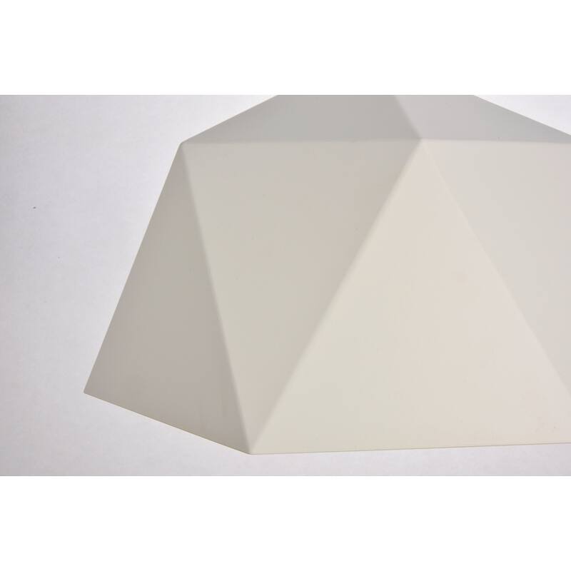 Arden Collection Pendant D17.7 H11.4 Lt:1 White and Golden inside Finish