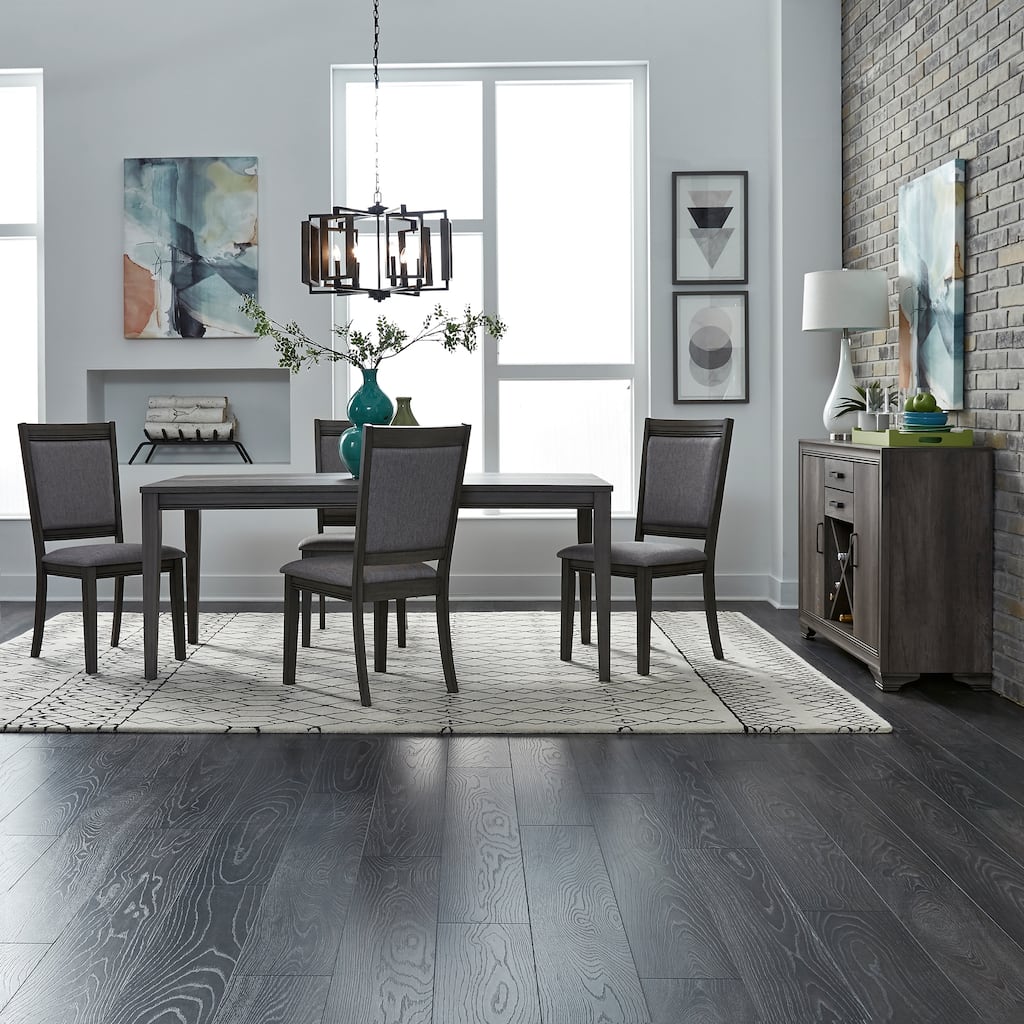 Copper Grove Tanners Creek Greystone Opt 5 Piece Rectangular Table Set