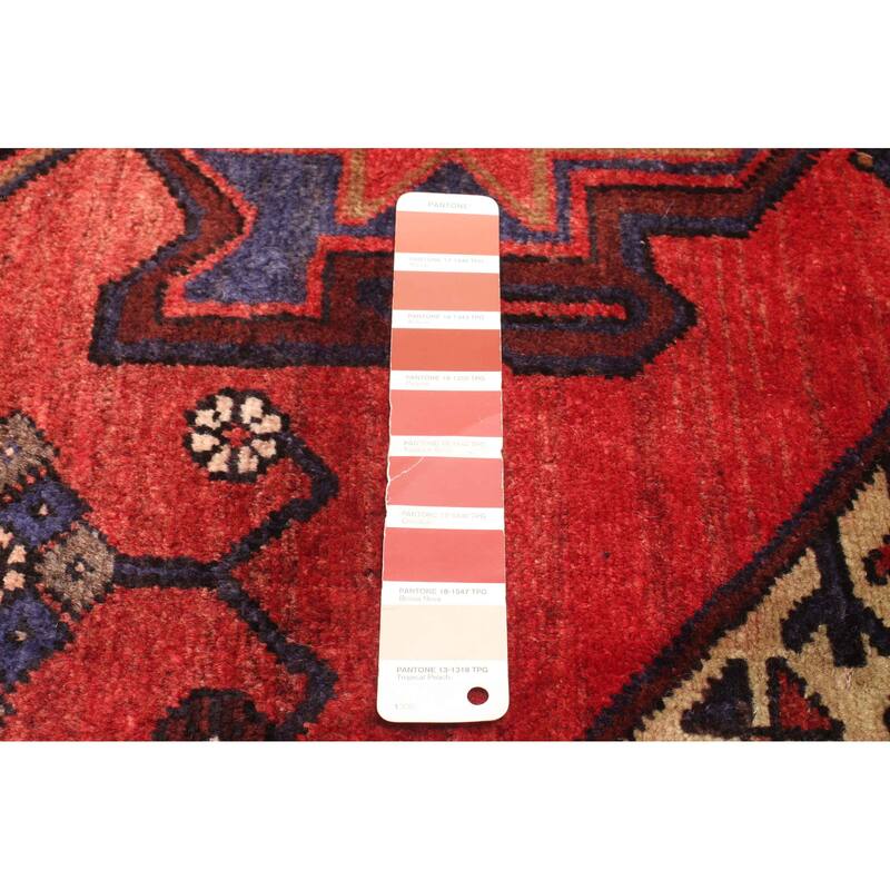 ECARPETGALLERY Hand-knotted Andelz Red Wool Rug - 3'1 x 6'2