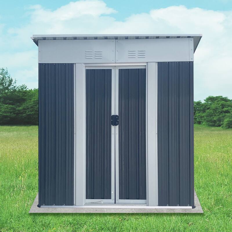 5FTx3FT Pent Roof Outdoor Tool Bike Storage Garden Shed