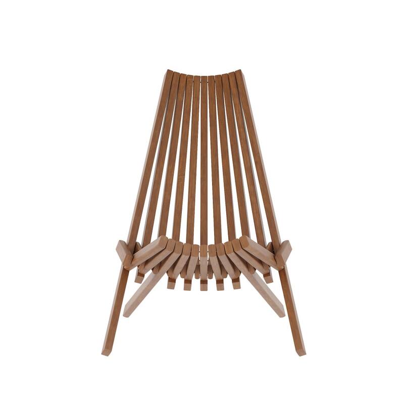 Commercial Indoor/Outdoor Low Profile Acacia Wood Patio Folding Chair