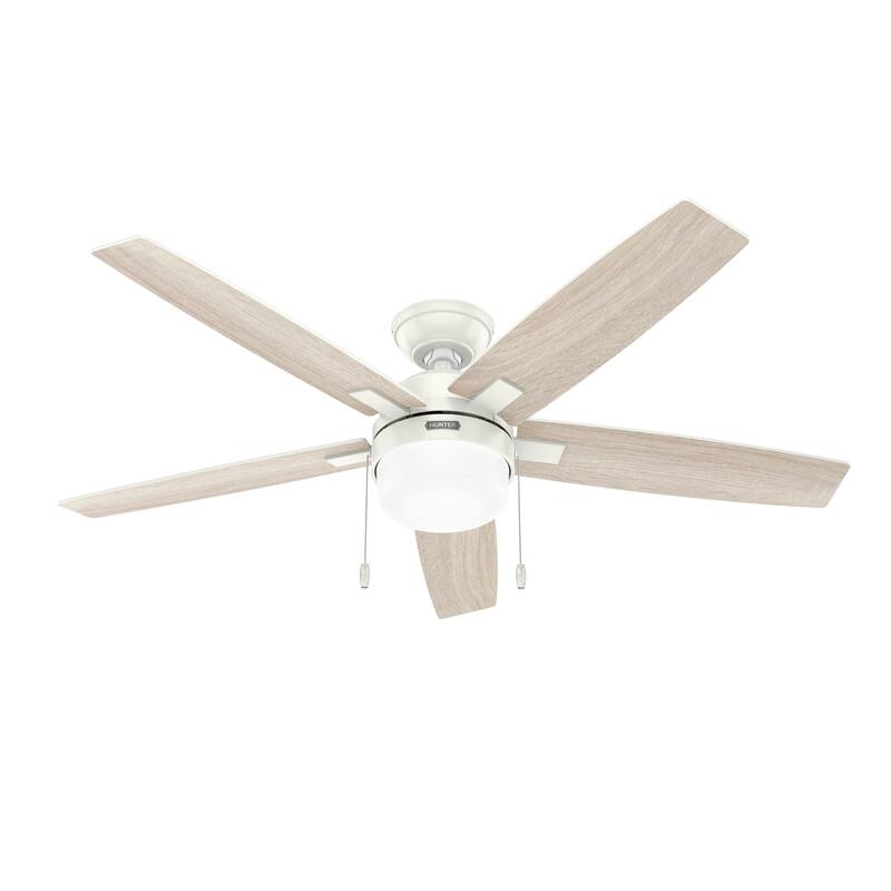 Hunter Anisten Ceiling Fan with LED Light Kit and Pull Chain - Casual Modern Contemporary - ENERGY STAR