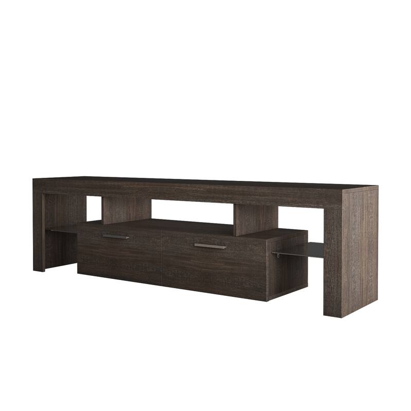 Simple Modern TV Cabinet /TV Console with 16 RGB LED Backlight