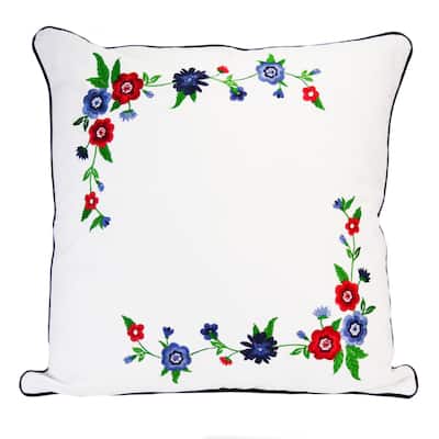 Donna Sharp Dawson White Emblem Decorative Pillow