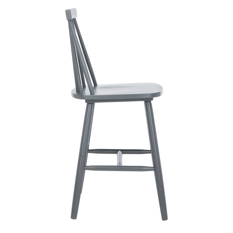 SAFAVIEH Zillah 24-inch Spindle Farmhouse Counter Stool (Set of 2) - 17.7" x 20.5" x 39.1" - 18"W x 21"D x 39"H