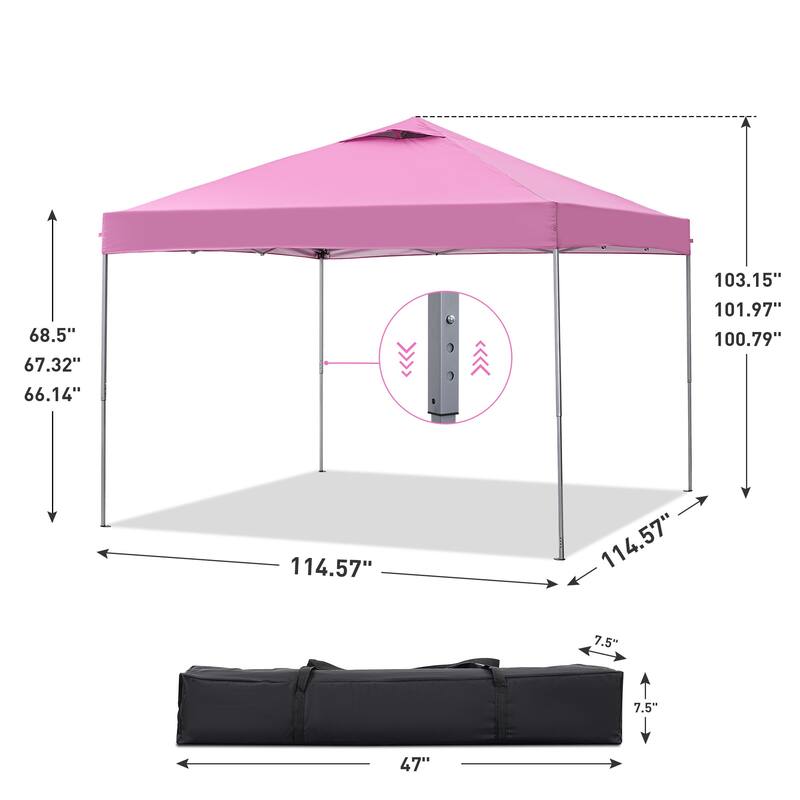 Ainfox 10 x 10 ft Pop-Up Party Canopy Tent Gazebo