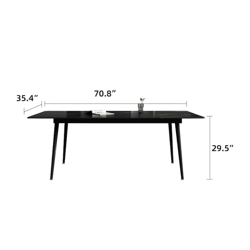 70.8'' Rectangle Dining Table with Stone Top