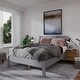 preview thumbnail 2 of 14, Bayten Queen Solid Wood Low Platform Bed Grey