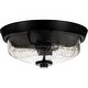 preview thumbnail 6 of 4, Radius 2-Light Flush Mount in Earth Black