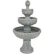 preview thumbnail 2 of 12, 4-Tier Lion Head Outdoor Water Fountain Backyard Patio Feature - 53"