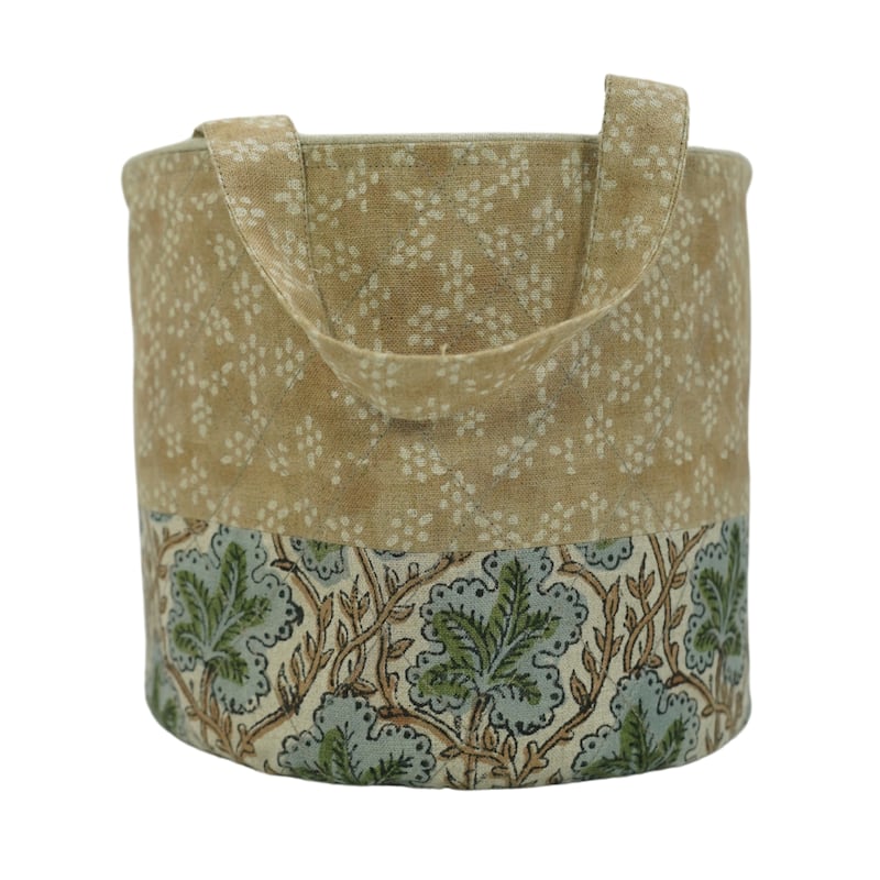 Fabdivine Handmade Floral Room Décor Nursery Storage Basket