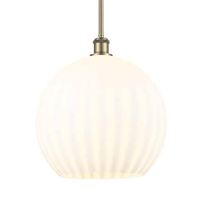 Innovations Lighting 516-1S-17-14 White Venetian Pendant White