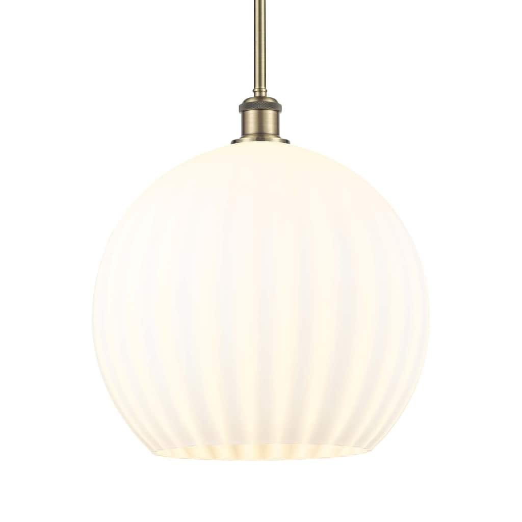 Innovations Lighting 516-1S-17-14 White Venetian Pendant White