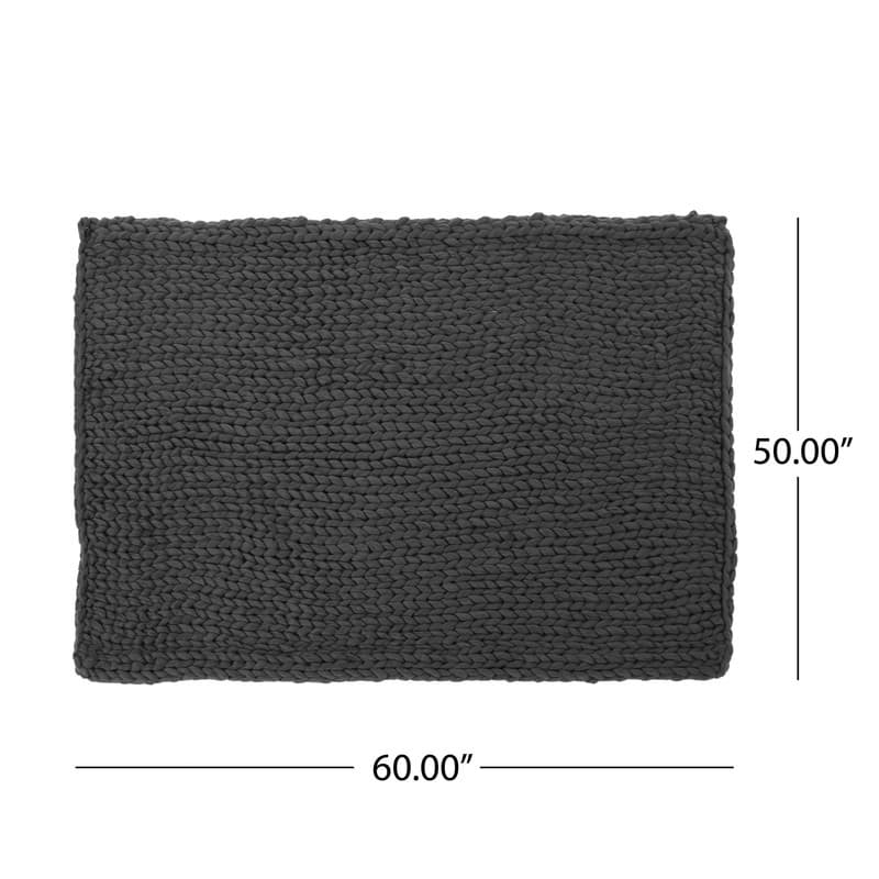 Cozy Knitted Acrylic Throw Blanket