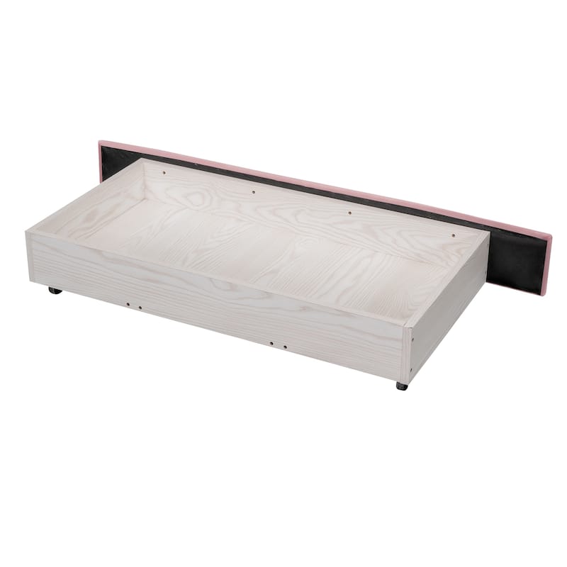 Upholstered Bed Frame with LED Lights