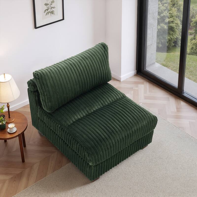 Plush Faux Fur Accent Sofa Chair