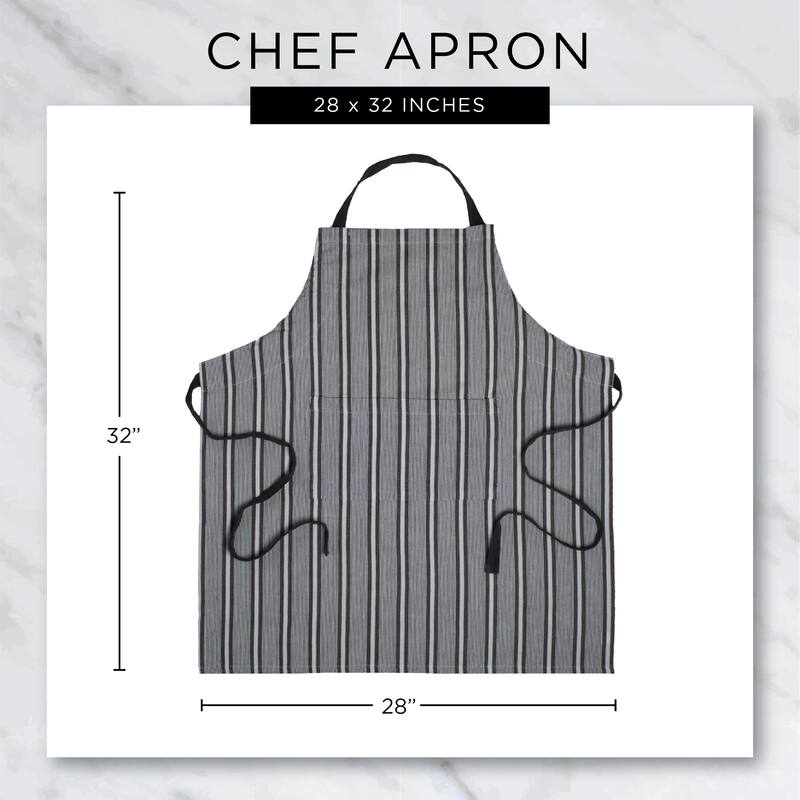 DII Antique Green Buffalo Check Chef Apron