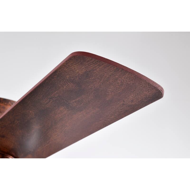 Jasiah 52 Inch Antique Copper Finish Mid-Century Style Crystal Ceiling Fan with Remote