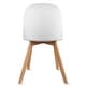 preview thumbnail 68 of 71, Set of 4 Plastic Dining Side Chair Wood For Event Kitchen Office Event Garden Patio Cafe Indoor Outdoor
