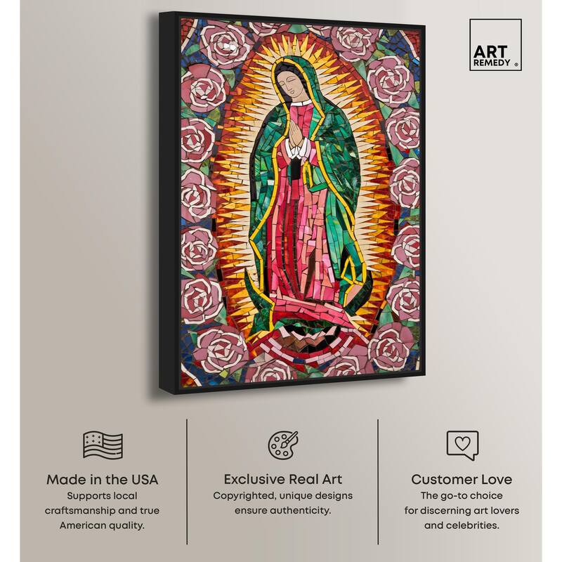 Mother of Mosaic Canvas by Art Remedy