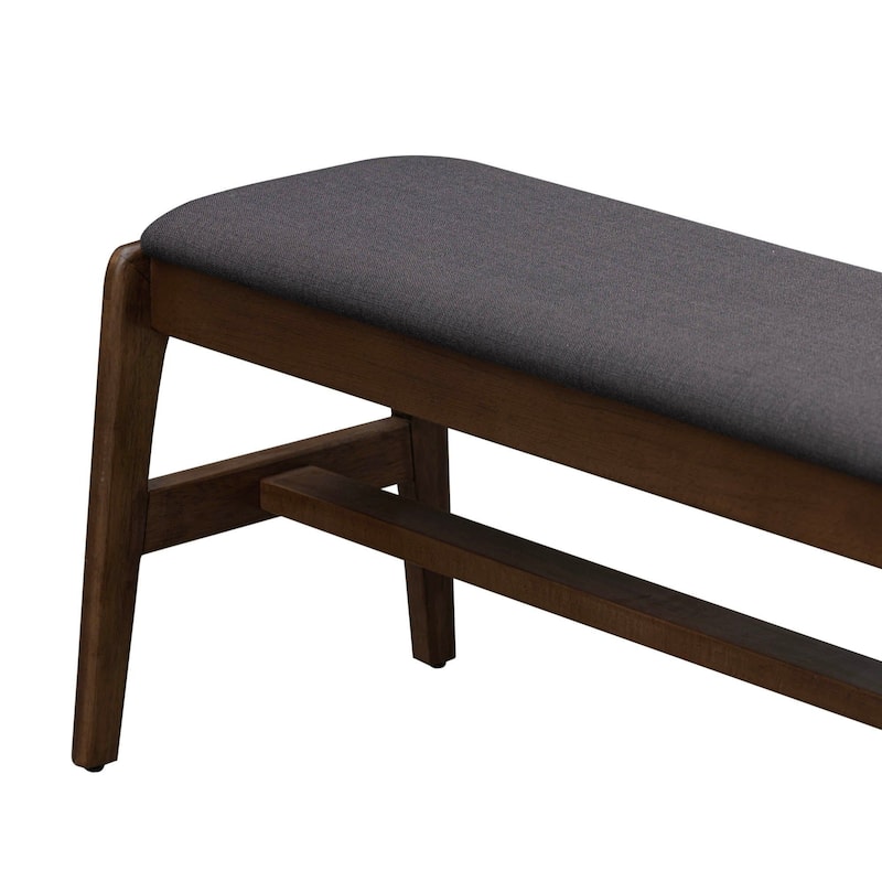 Maya Upholstered Solid Wood Bench