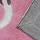 preview thumbnail 5 of 5, Flamingo Pink 5' x 8' Area Rug - 61"W x 95"D x 0.3"H