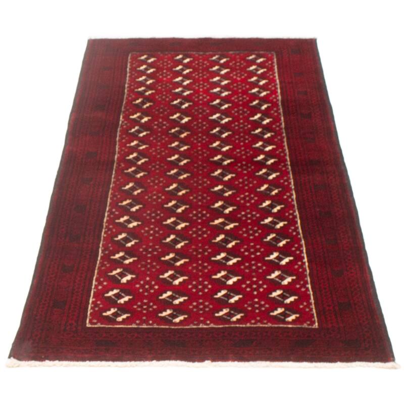 ECARPETGALLERY Hand-knotted Royal Baluch Red Wool Rug - 3'6 x 6'8