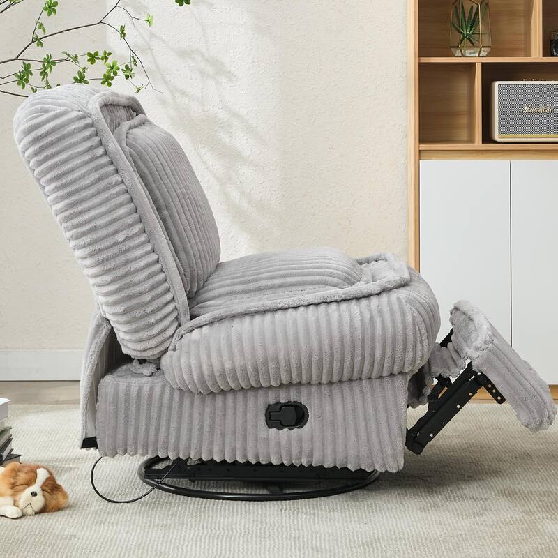 Minimalist Accent Chair with Ottoman